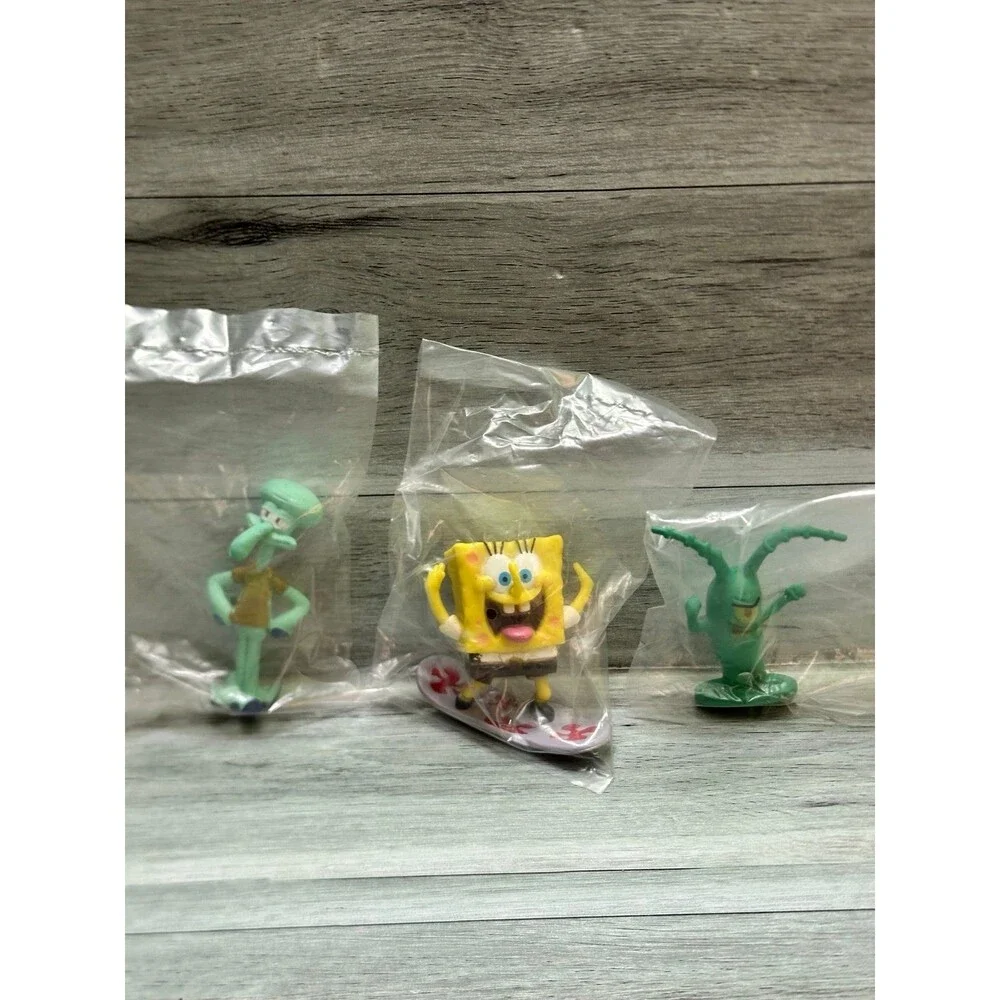 Nickelodeon SpongeBob & Friends Cake Toppers - Yellow, Blue, Brown, Red, Green